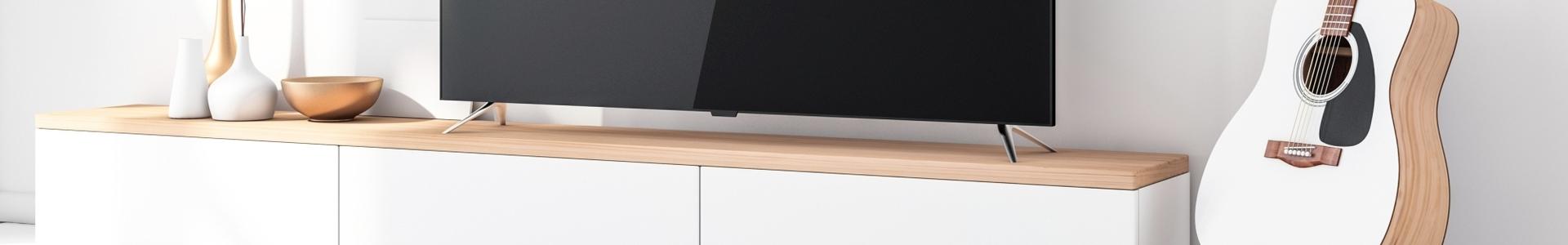 TV-Sideboard TV-Sideboard weiß mit Holz